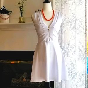 XOXO White V-Neck Tennis Dress Size S